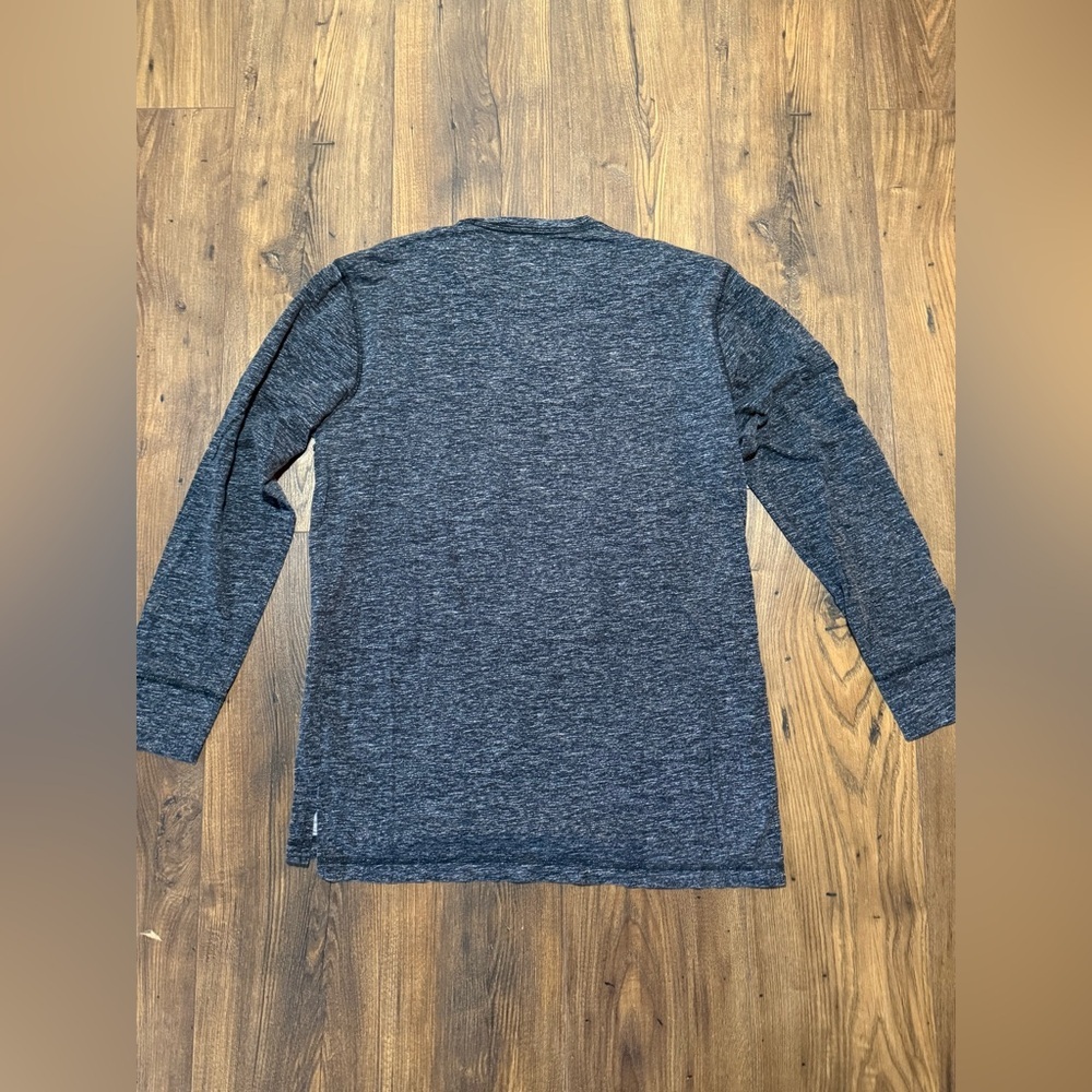 Hollister Co. Men's Dark Heathered Gray Long Sleeve Shirt Size Large Y2K - Picture 6 of 6